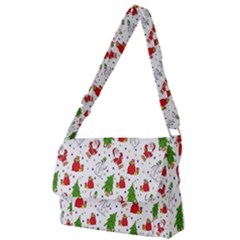 Hd-wallpaper-christmas-pattern-pattern-christmas-trees-santa-vector Full Print Messenger Bag (s) by nate14shop