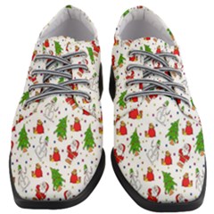 Hd-wallpaper-christmas-pattern-pattern-christmas-trees-santa-vector Women Heeled Oxford Shoes