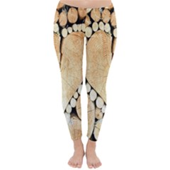 Wooden Heart Classic Winter Leggings