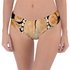 Wooden Heart Reversible Classic Bikini Bottoms