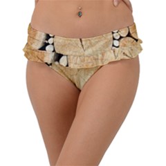 Wooden Heart Frill Bikini Bottom