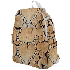 Wooden Heart Top Flap Backpack