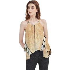 Wooden Heart Flowy Camisole Tank Top