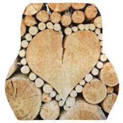 Wooden Heart Car Seat Back Cushion 