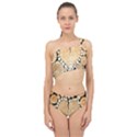 Wooden Heart Spliced Up Two Piece Swimsuit View1