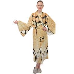 Wooden Heart Maxi Velour Kimono