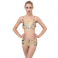 Wooden Heart Layered Top Bikini Set