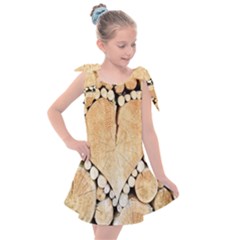 Wooden Heart Kids  Tie Up Tunic Dress