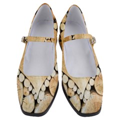 Wooden Heart Women s Mary Jane Shoes