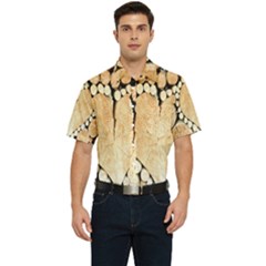 Wooden Heart Men s Short Sleeve Pocket Shirt 