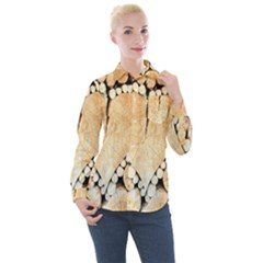 Wooden Heart Women s Long Sleeve Pocket Shirt