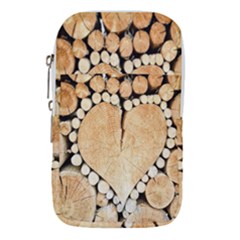 Wooden Heart Waist Pouch (large) by nate14shop