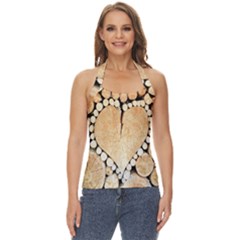 Wooden Heart Basic Halter Top