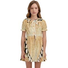 Wooden Heart Kids  Sweet Collar Dress by nate14shop