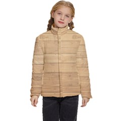 Wood-panel Kids  Puffer Bubble Jacket Coat by nate14shop