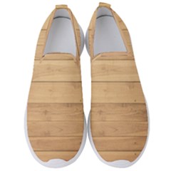 Wood-panel Men s Slip On Sneakers by nate14shop