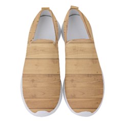 Wood-panel Women s Slip On Sneakers by nate14shop