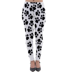 Abstract-black-white Lightweight Velour Leggings by nate14shop