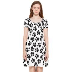 Abstract-black-white Inside Out Cap Sleeve Dress by nate14shop