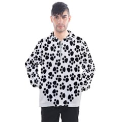 Abstract-black-white Men s Half Zip Pullover