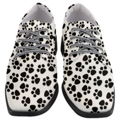 Abstract-black-white Women Heeled Oxford Shoes by nate14shop