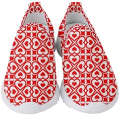 Background-heart Kids  Slip On Sneakers by nate14shop