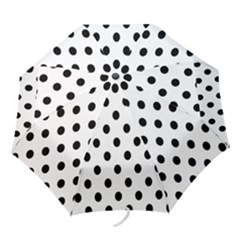 Black-and-white-polka-dot-pattern-background-free-vector Folding Umbrellas by nate14shop