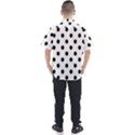 Black-and-white-polka-dot-pattern-background-free-vector Men s Short Sleeve Shirt View2