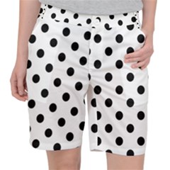 Black-and-white-polka-dot-pattern-background-free-vector Pocket Shorts by nate14shop