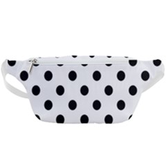 Black-and-white-polka-dot-pattern-background-free-vector Waist Bag 