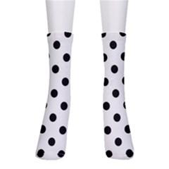 Black-and-white-polka-dot-pattern-background-free-vector Crew Socks by nate14shop