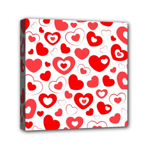 Cards-love Mini Canvas 6  X 6  (stretched) by nate14shop