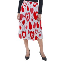 Cards-love Classic Velour Midi Skirt  by nate14shop