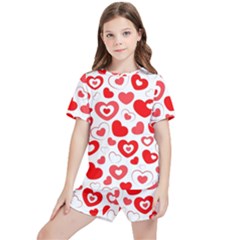 Cards-love Kids  Tee And Sports Shorts Set by nate14shop