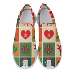 Christmas-pattern Women s Slip On Sneakers