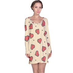 Design-love Long Sleeve Nightdress