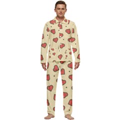 Design-love Men s Long Sleeve Velvet Pocket Pajamas Set by nate14shop