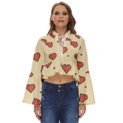 Design-love Boho Long Bell Sleeve Top