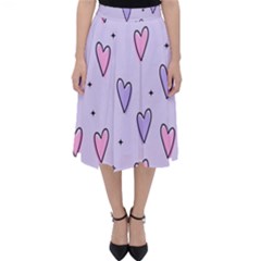 Heart-purple-pink-love Classic Midi Skirt by nate14shop