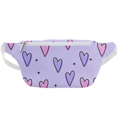 Heart-purple-pink-love Waist Bag 