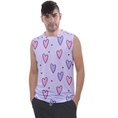 Heart-purple-pink-love Men s Regular Tank Top by nate14shop