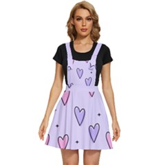 Heart-purple-pink-love Apron Dress by nate14shop