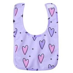 Heart-purple-pink-love Baby Bib by nate14shop