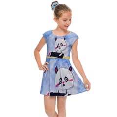 Panda Kids  Cap Sleeve Dress by nate14shop