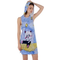 Panda Racer Back Hoodie Dress by nate14shop