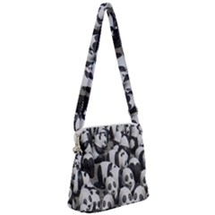 Panda-bear Zipper Messenger Bag by nate14shop