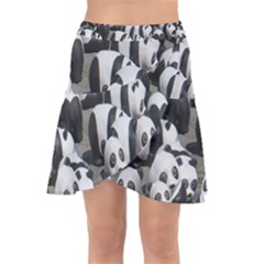 Panda-bear Wrap Front Skirt by nate14shop