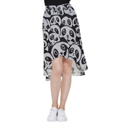 Street-art Frill Hi Low Chiffon Skirt by nate14shop