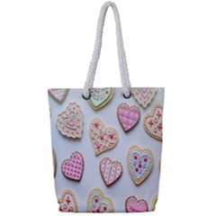 Valentines-day Full Print Rope Handle Tote (small)