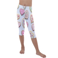 Valentines-day Kids  Lightweight Velour Capri Leggings 